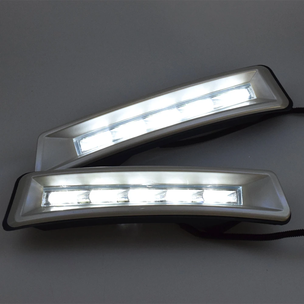 ECAHAYAKU 12 В Автомобильный светодиодный DRL для Toyota Prado FJ150 LC150 Land Cruiser 2700/4000 2010 2011 2012 2013