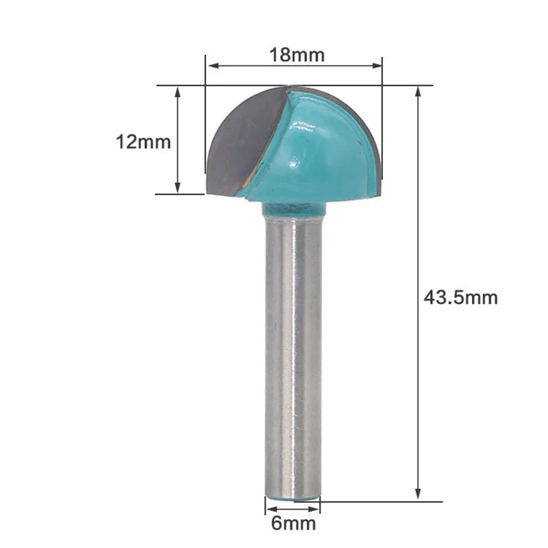 

New 5* 0.24 Shank Router Bit Ball Round Nose Wood Milling Cutter Cabinet Frame