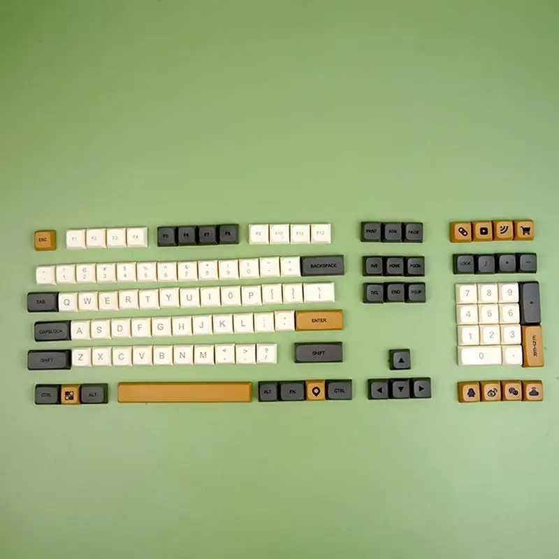 

Колпачки для механической клавиатуры, блестящие, с сублимационной печатью, XDA, для механической клавиатуры CHERRY MX, 125, переключатель A5Q6