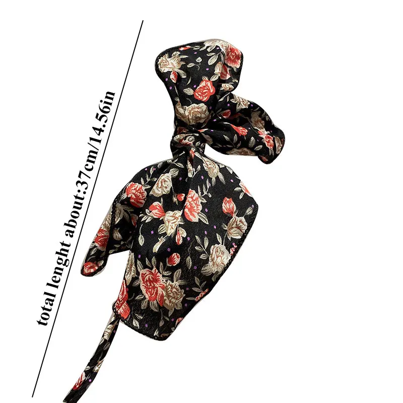 

Korea Style Fashion Hair Band Lazy Hair Curler Women Girls Sweet Colorful Knot Flower Printing Magic Clip Hair Accessories