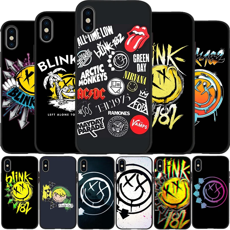 Pro панк рок группы Мигать 182 чехол мягкий силиконовый черный для телефона из ТПУ с