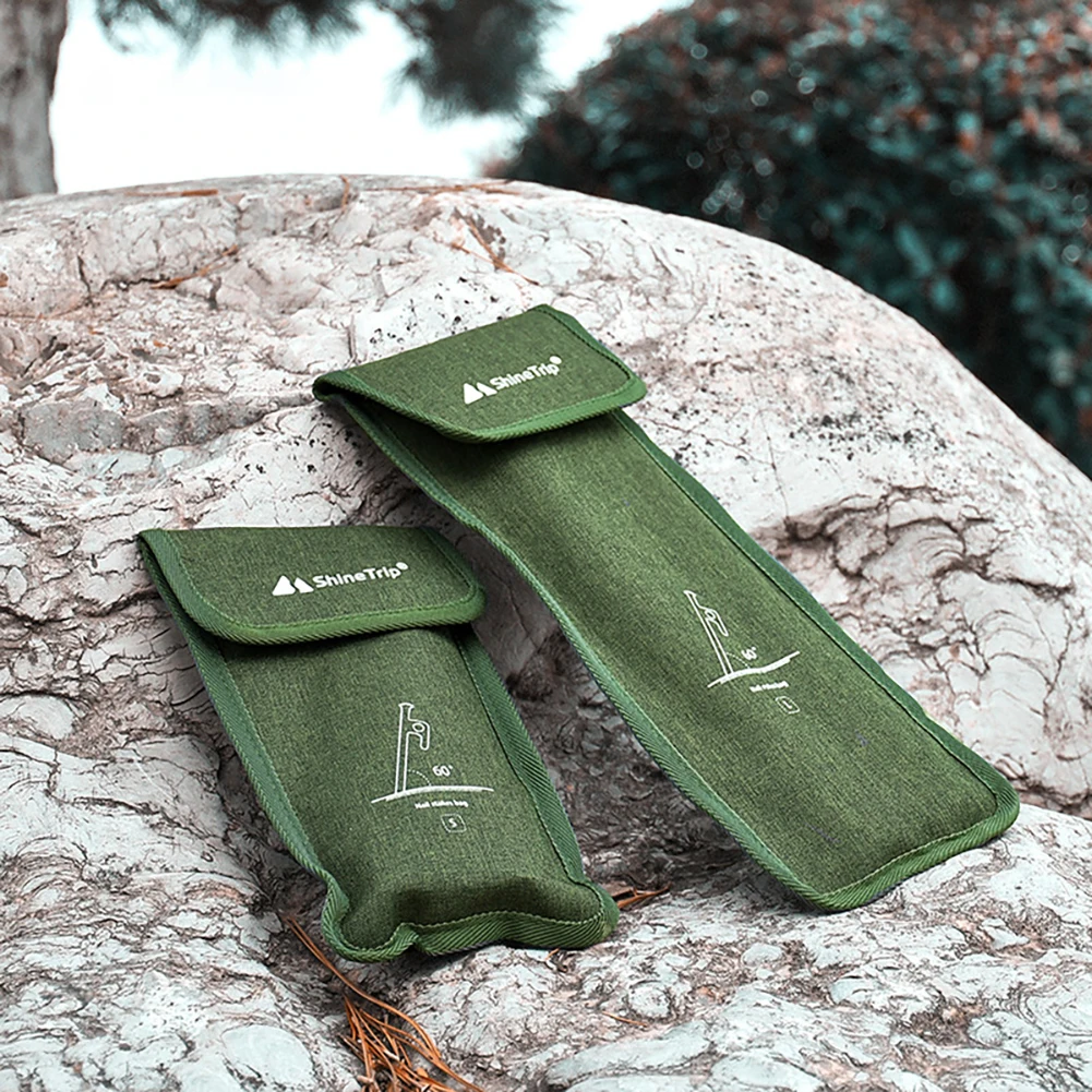 

High Quality Outdoor Camping Tent Pegs Bag Oxford Cloth Hammer Wind Rope Tent Nail Storage Pouch Travelling Camping Supplies