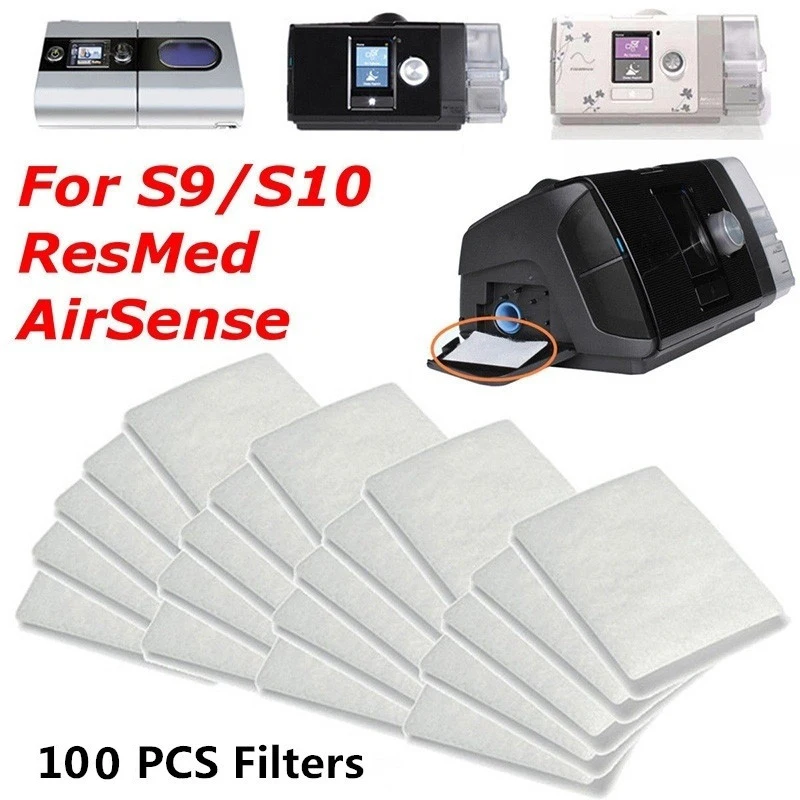 100Pcs S9/S10 CPAP Disposable Universal Replacement Filters for ResMed AirSense | Дом и сад