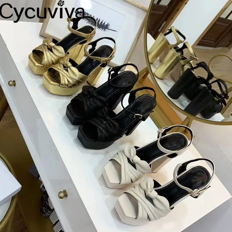 Шикарные босоножки на высоком каблуке с черным бантом удобная обувь для