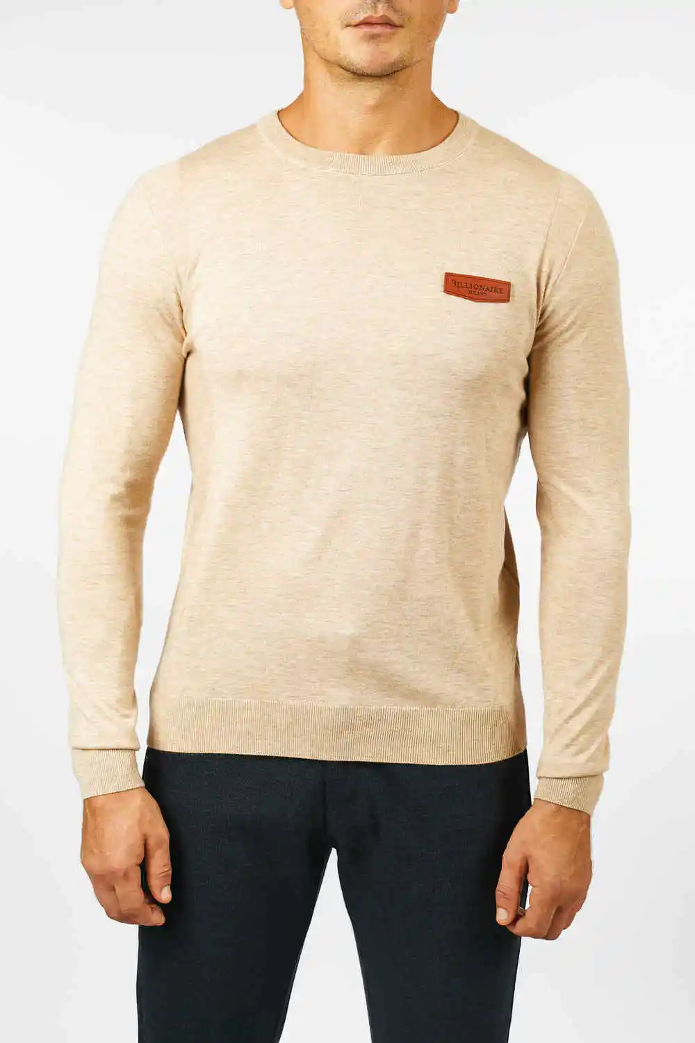 

Billionaire Sweater Cashmere men's 2022 winter lunching commerce fashion high quality pure color wool gentleman free shippping
