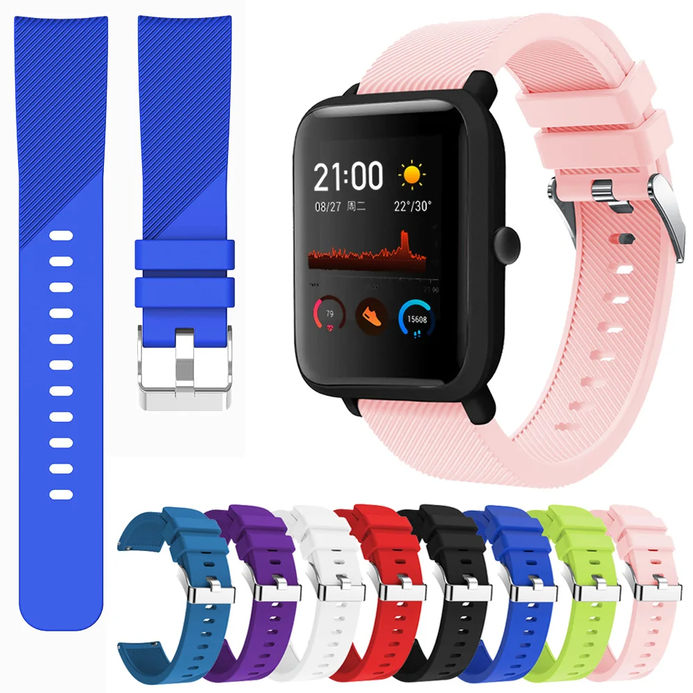 Силиконовый ремешок для Huami Amazfit GTS GTR 42 мм часов 20 сменный спортивный дышащий