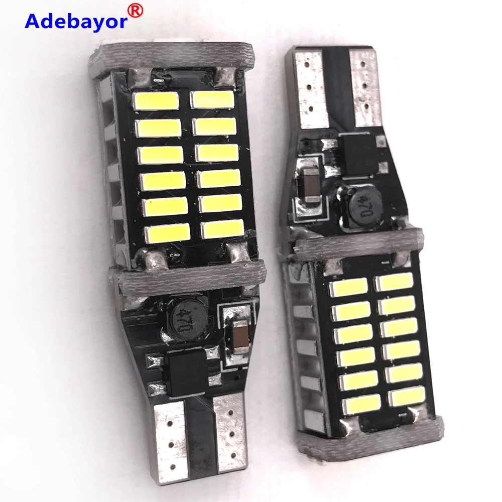 Суперъярсветодиодный Светодиодная лампа T15 30 SMD W16W LED 921 912 4014 CAN шина без ошибок
