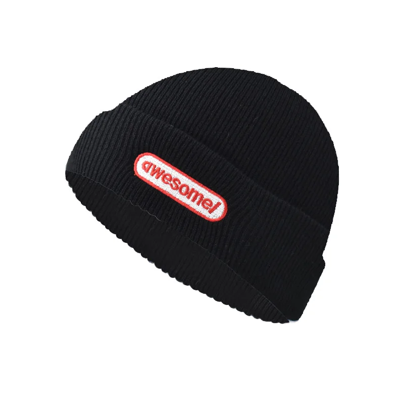 

Trendy Men Women Knitted Hat Fashion AWESOME Pattern Embroidery Ski Warm Winter Hip Hop Ski Skullies Caps Bonnet Homme Gorras