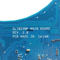 GL702VMK Motherboard For ASUS GL702VMK GL702VML GL702VM laptop Motherboard GL702VMK Mainboard I7-7700HQ GTX1060-6GB