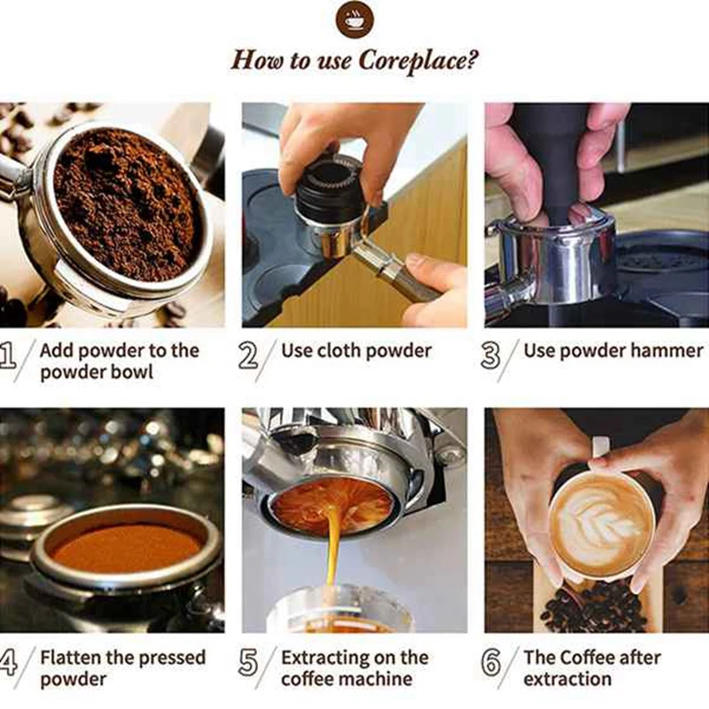 

58MM Bottomless Stainless Steel Professional Espresso Coffee Machine with Single and Dual Cups Filter Basket