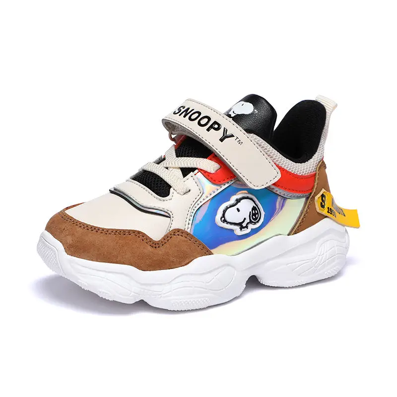 

Snoopy winter fashion new 2021 plus velvet cartoon print cotton shoes simple and comfortable non-slip children's casual shoes