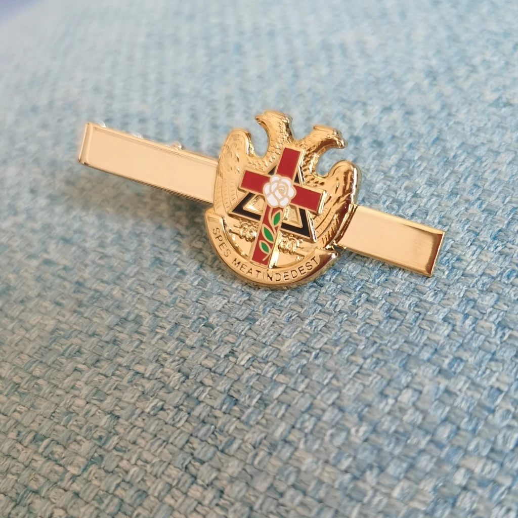 Masonic модный мужской шейный шотландский РИТ Роза крест 32 градуса зажим для