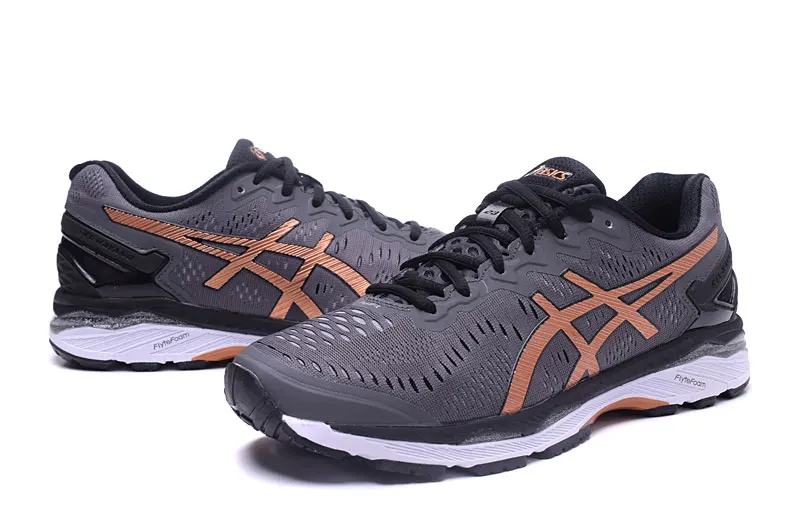 Новое поступление официальный ASICS GEL-KAYANO 23 T646N мужские кроссовки спортивная обувь кроссовки Удобная уличная спортивная обувь Hongniu