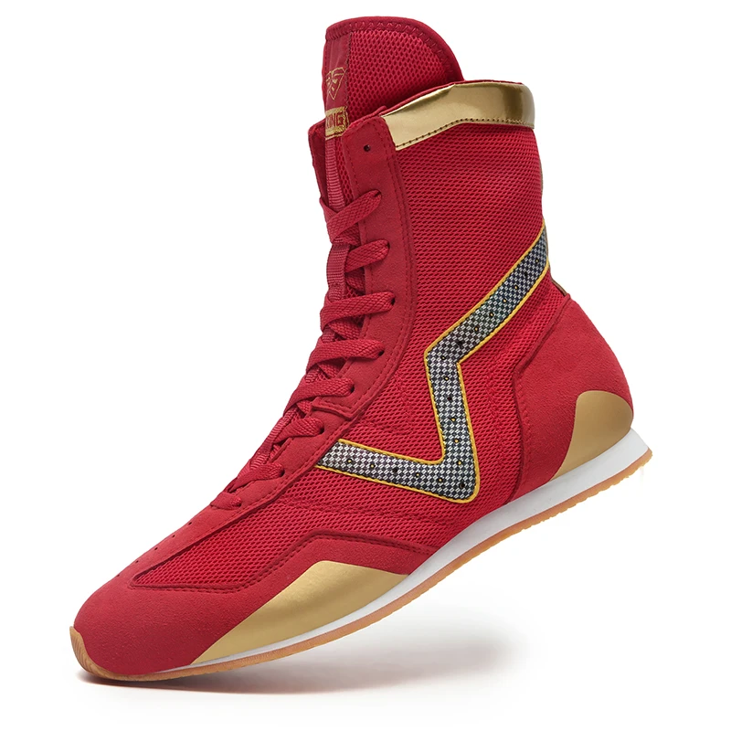 

New Professional Boxing Shoes Men Comfortable Boxing Sneakers Light Weight Wrestling Footwears Anti Slip Flighting Sneakers