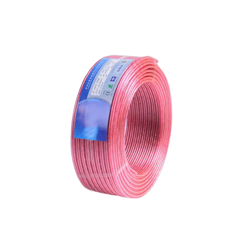 Прозрачный аудиокабель JINCHI металлическая нить 2 нити высококачественный провод