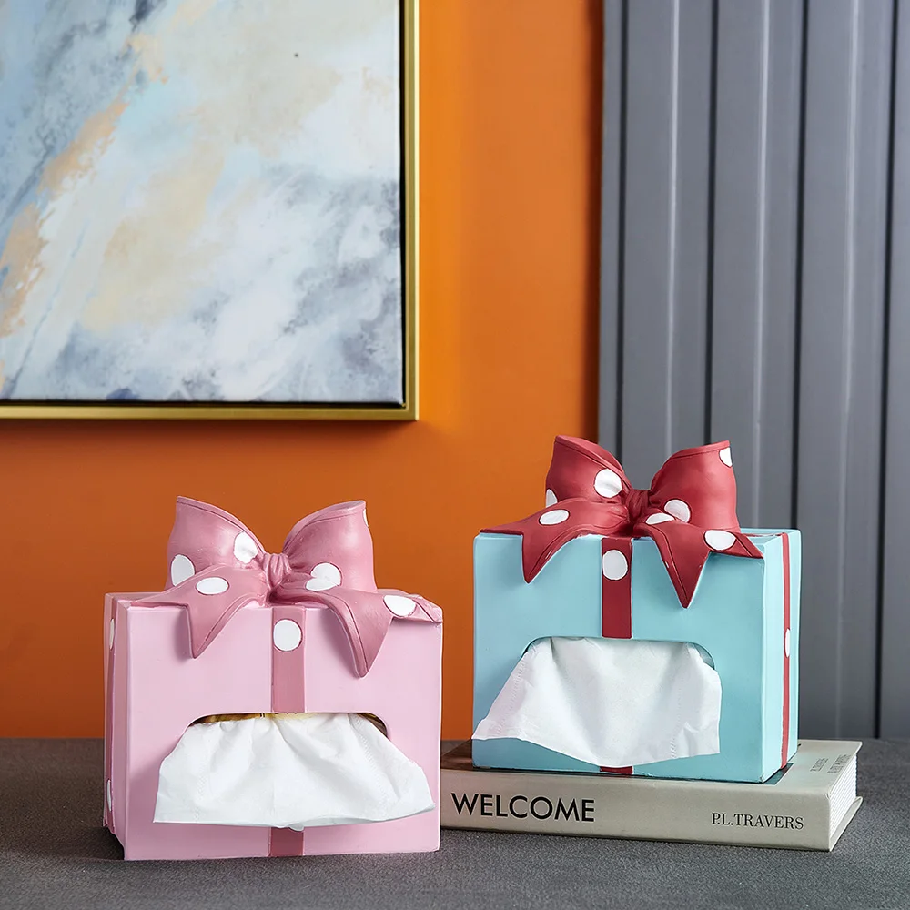 

Милый Бант, коробка для салфеток, держатель для салфеток, полимерный диспенсер для полотенец, настольный органайзер, украшение для дома и сп...