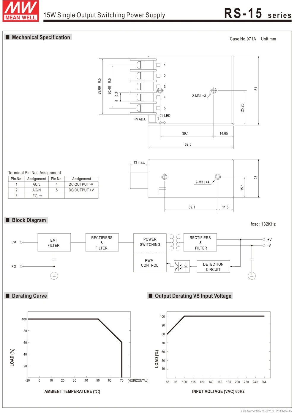 

Ankang MEAN WELL RS-15-12 12V 1.3A meanwell RS-15 12V 15.6W Single Output Switching Power Supply