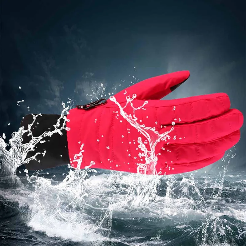 Женские перчатки для катания на лыжах женские толстые водонепроницаемые теплые