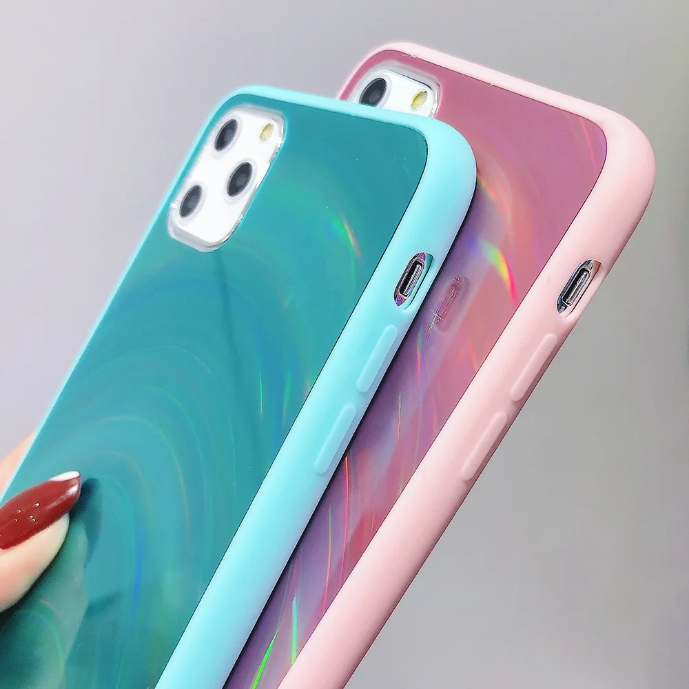 JONSNOW Голографический лазерный чехол с призмой для iPhone 11 Pro X XR XS Max чехол s 3D радужный блестящий чехол для телефона для iPhone 7 8 6S 6 Plus