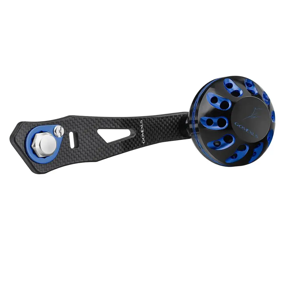 black blue Gomexus катушка с ручкой из углерода для Shimano Curado Banax Daiwa Abu Garcia Doyo Lews 8x5 мм катушка для baitcasing 75 мм как описание - Цвет: black blue