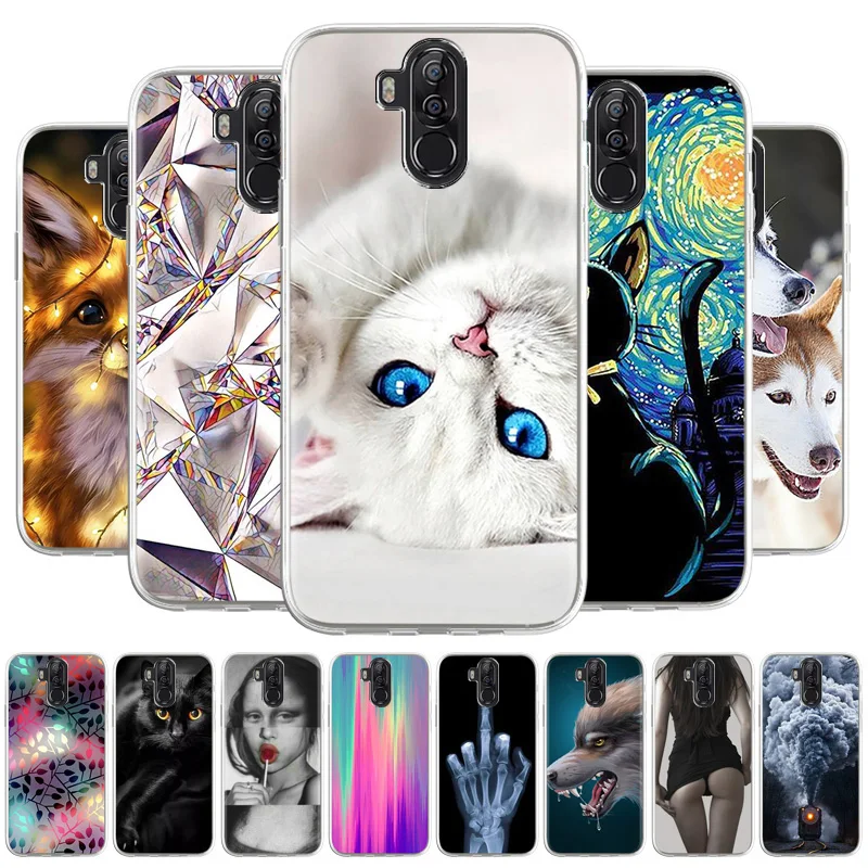 

Case For Ulefone Power 3S Silicone Soft TPU Phone Case For Ulefone Power 3S Power 3 6.0 inch Cases Cute Cat Animal Covers