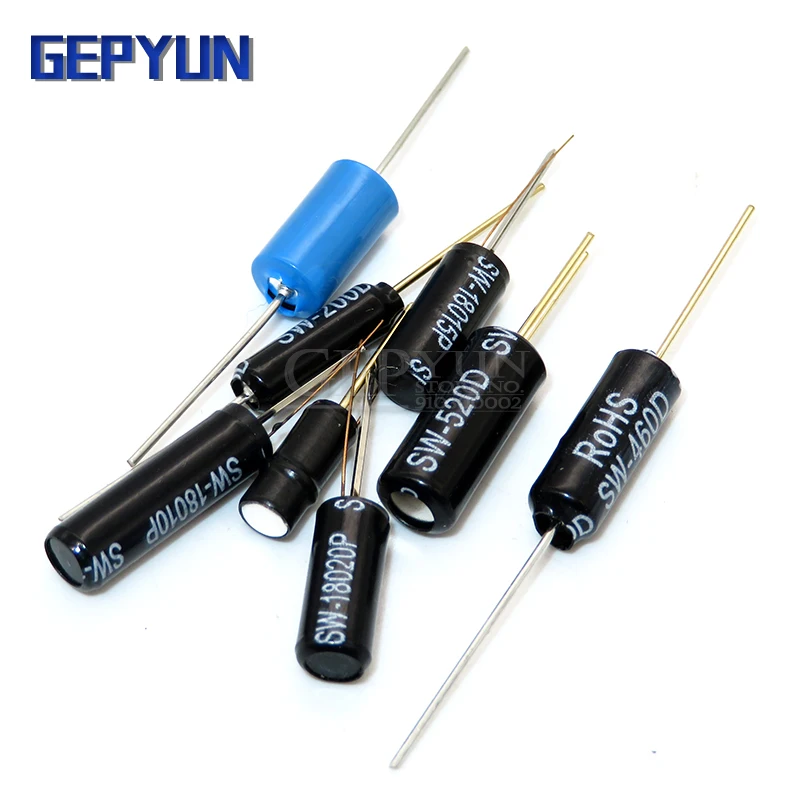 SW-200D-420-520D SW-18010P-18015P-18020P-58010P 12V высокой вибрации выключатель шаровой наклона двойные бусины угол пружинный датчик переключатели