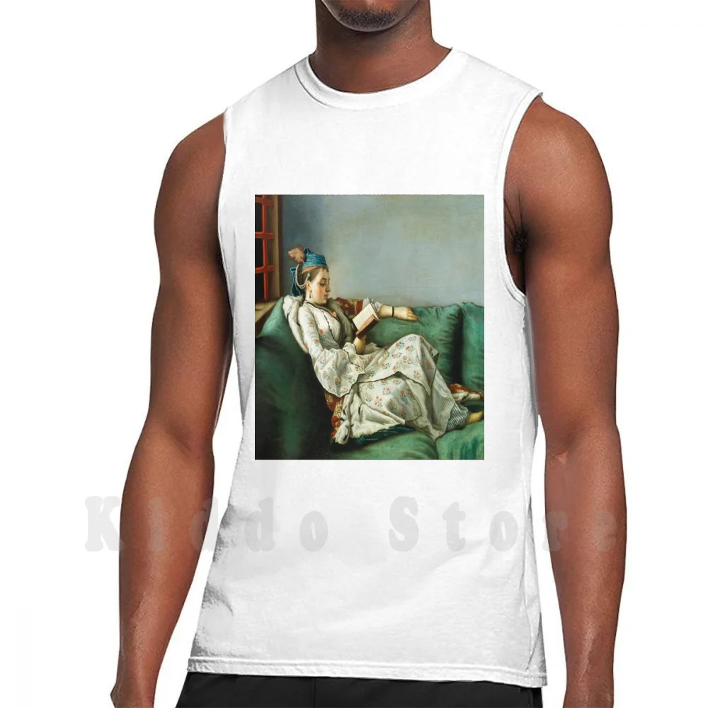 

Portrait Of Maria Adelaide Of France In Turkish Style Clothes-Jean-Étienne Liotard Tank Tops Vest 100% Cotton Portrait Of