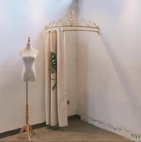 clothing store high end creative fitting room shelf