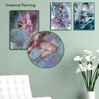 Алмазная живопись, художественная живопись, чернила, абстрактные квадратные алмазные круглые алмазные настраиваемые настенные художественные украшения