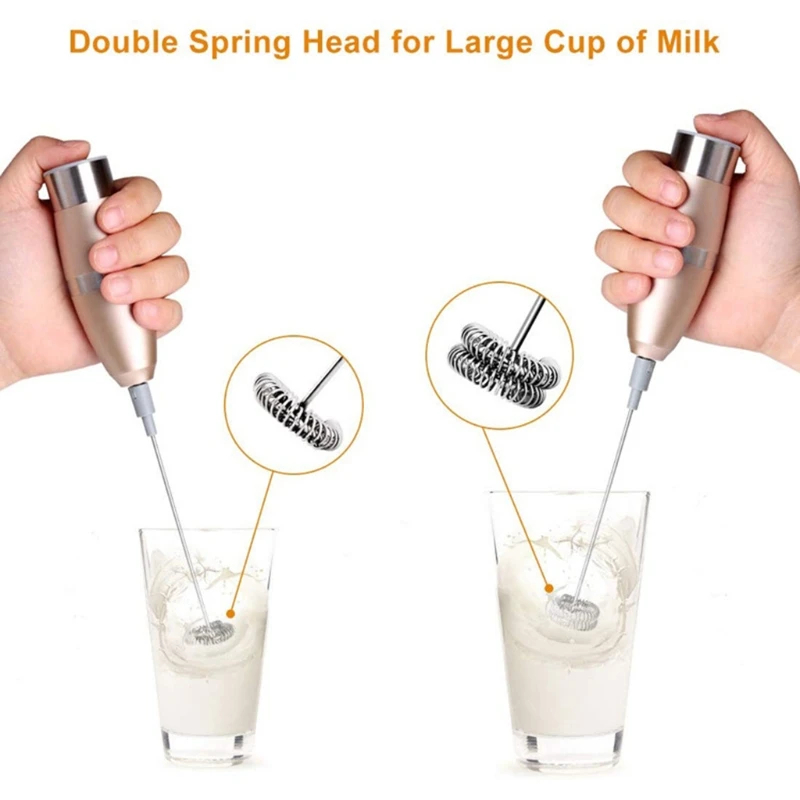 

Handheld Electric Milk Frother Foam Maker Whisk Mixer Stirrer Portable Coffee Egg Beater Set Tools