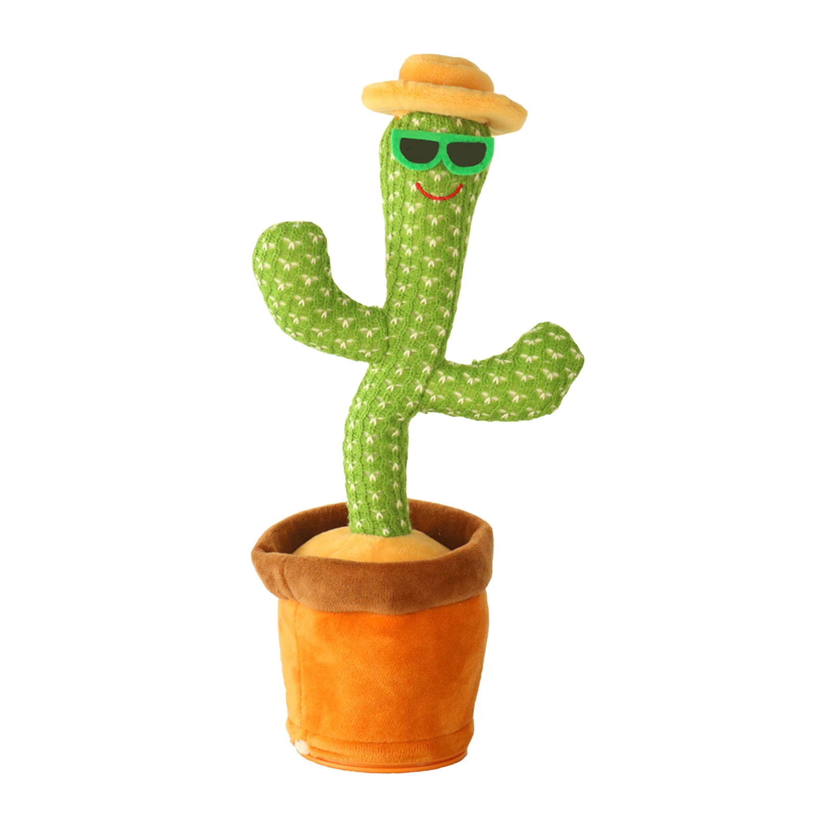 

Electronic Cactus Plush Toy for Kids Early Childhood Education Swing Dancing Song & Dance Desk Decor Ornament