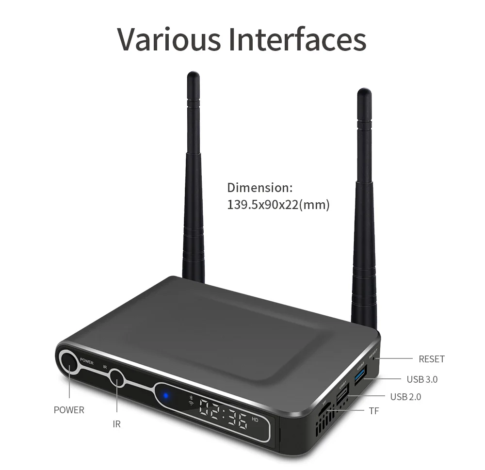 Приставка Смарт-ТВ S78 Amlogic S922X Android 9 0 DDR4 4 + 32/64 ГБ Bluetooth 2 | Электроника