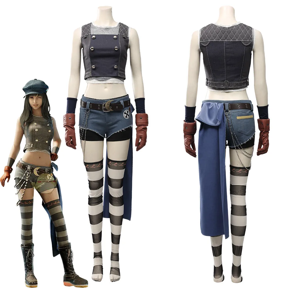 

Final Fantasy VII Remake Cosplay Kyrie Canaan Cosplay Costume Women Uniform Outfit Halloween Carnival Costumes Custom Made