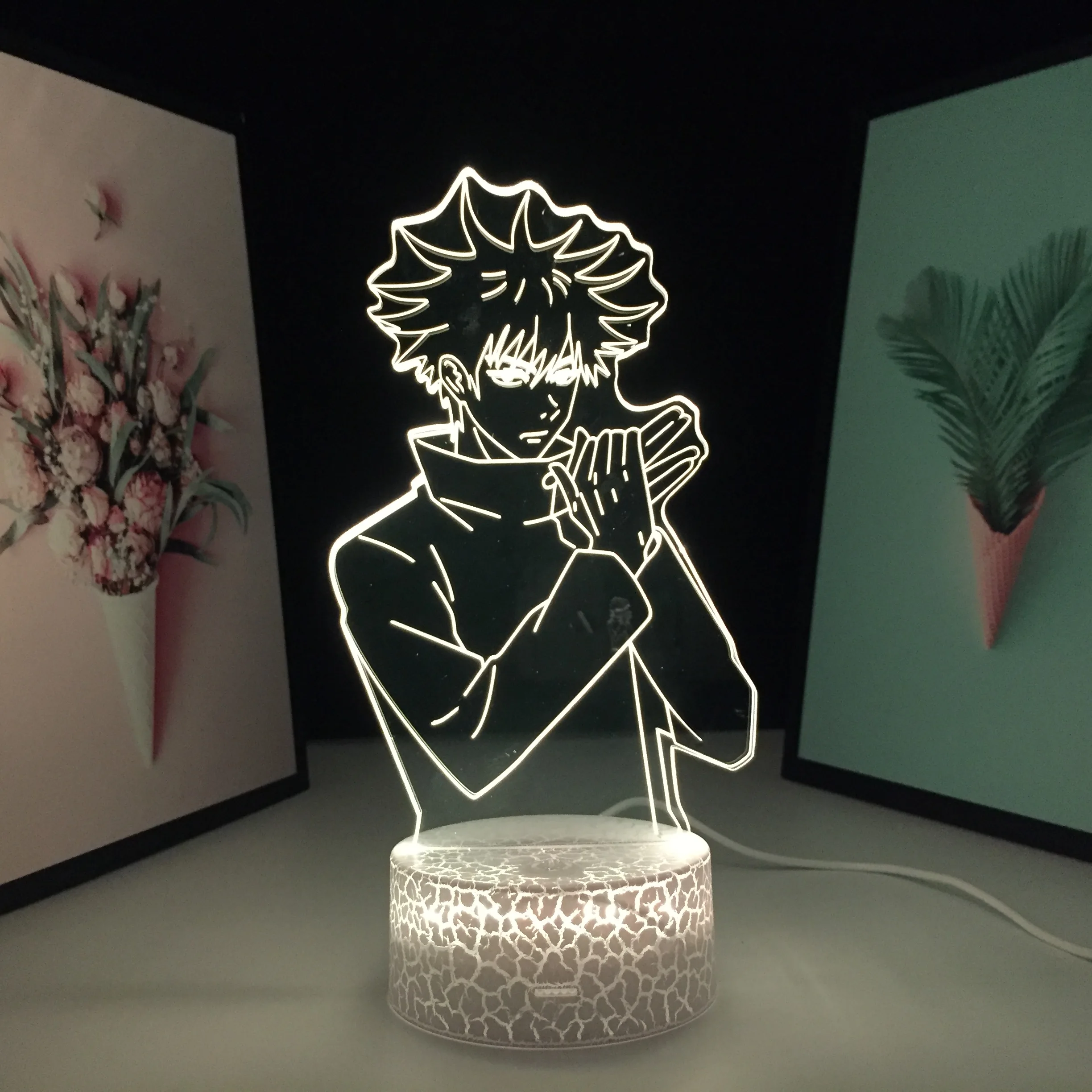 

Аниме Megumi Fushiguro 3D светильник ночсветильник для подарка на день рождения, настольная лампа