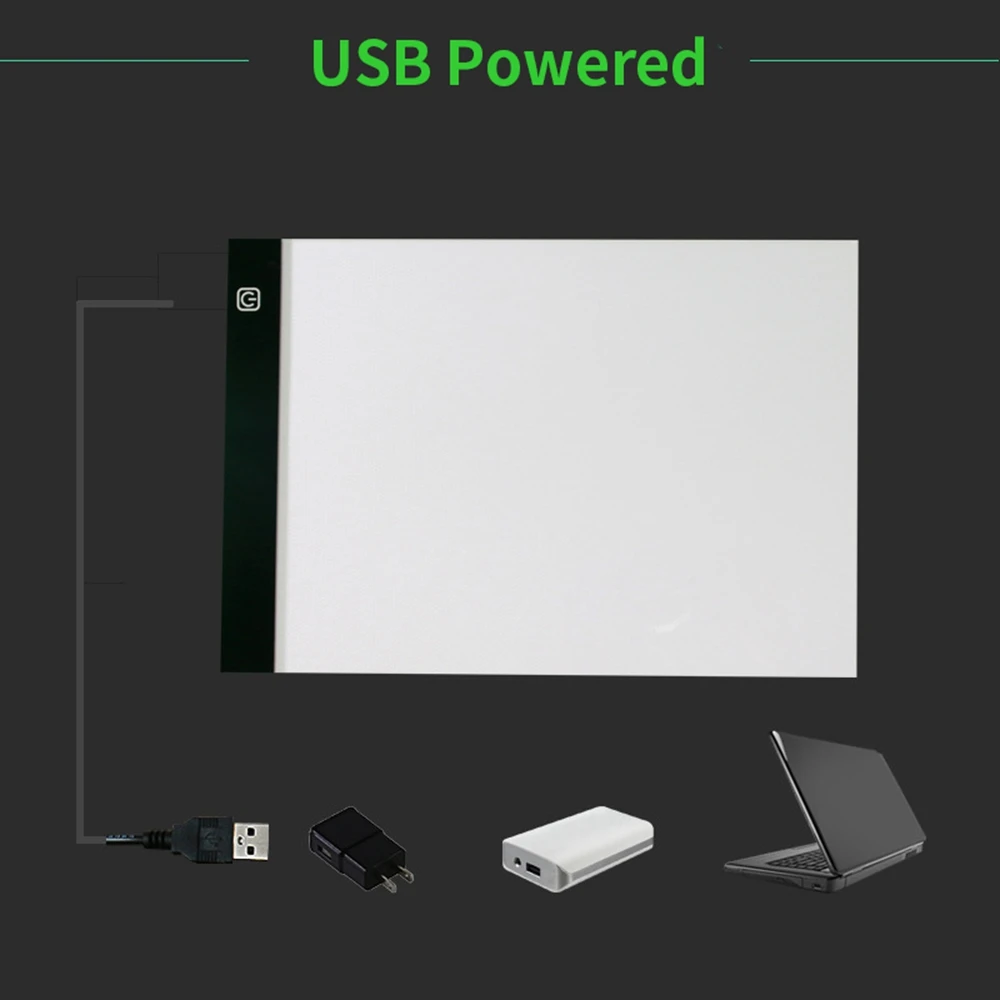 Доска для рисования со светодиодной подсветкой 3 уровня с регулируемой яркостью |