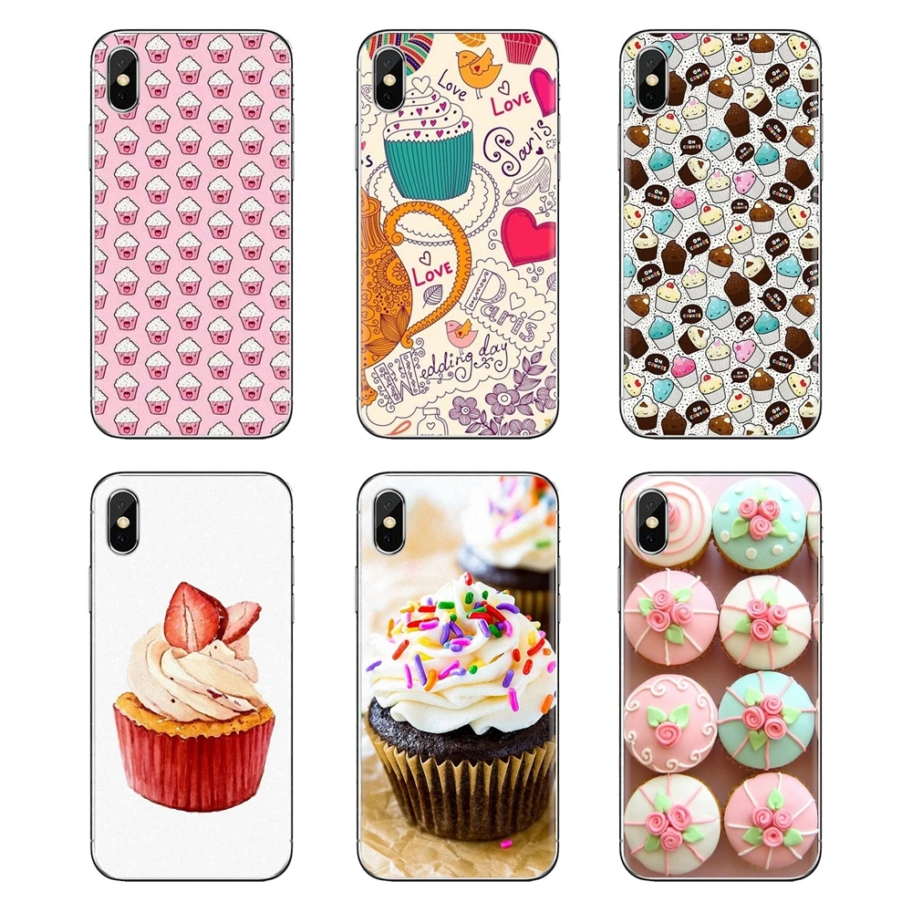 Кексы в космосе для samsung Galaxy S3 S4 S5 Mini S6 S7 Edge S8 S9 S10 Plus Note 3 4 5 8 9 прозрачные мягкие