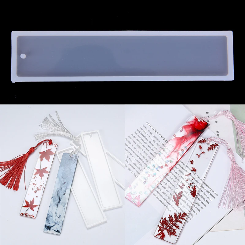 

Rectangular DIY Process Silica Gel Transparent Mold Silica Gel Bookmark Mold Making Epoxy Resin Jewelry DIY Bookmark Mold