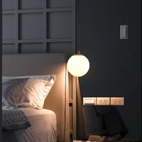 popular bedside hanging light home decor luxury dinning room foyer pendant lamp nordic black suspended chandelier glass ball