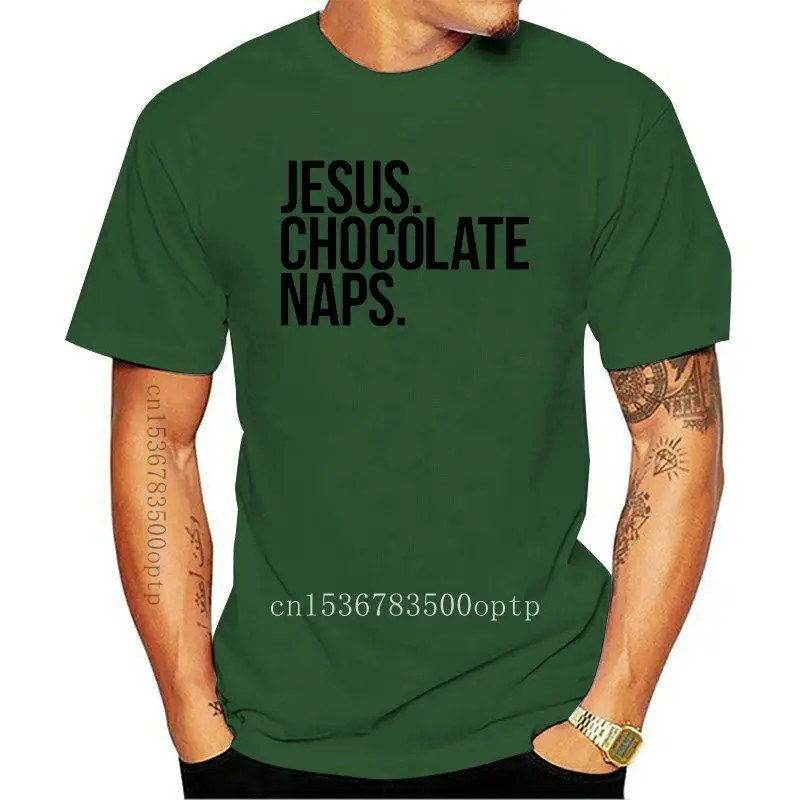 

Jesus chocolate naps Letters Women tshirt Cotton Casual Funny t shirt For Lady Yong Girl Top Tee Drop Ship S-218