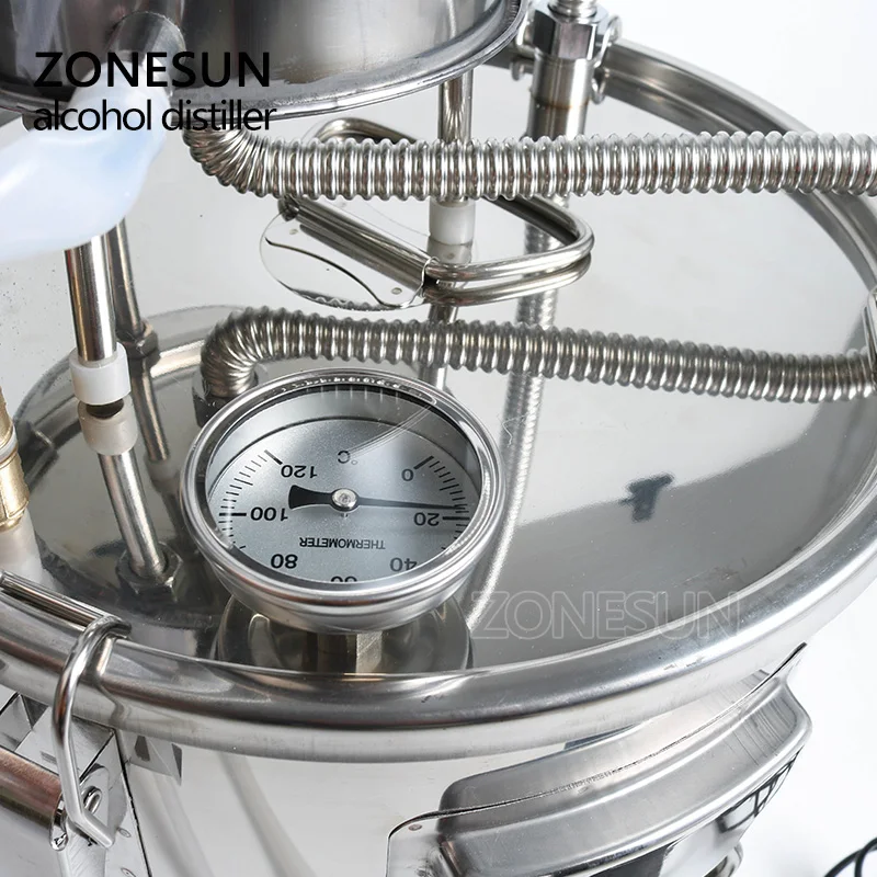 Пивоваренное оборудование ZONESUN дистиллятор вина пива спирта воды Самогонный