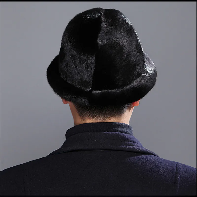 2019 мужские модные кепки норковая меховая шапка s Горячая зима Supere шоу норковый