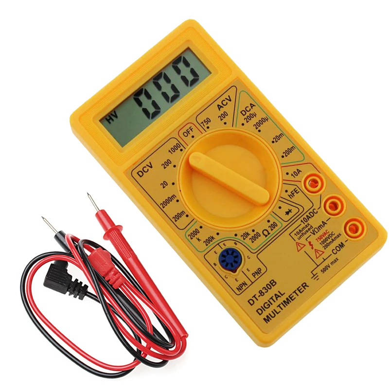 1SET LCD Digital Multimeter AC/DC 750/1000V Mini probe For Voltmeter Ammeter Ohm Tester Meter Voltage Current | Инструменты