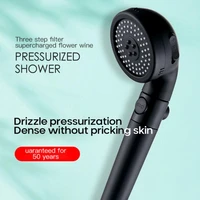 pulse spray gun stainless steel handheld wall mounted high pressure for bathroom water saving rainfall shower nozzle holder set