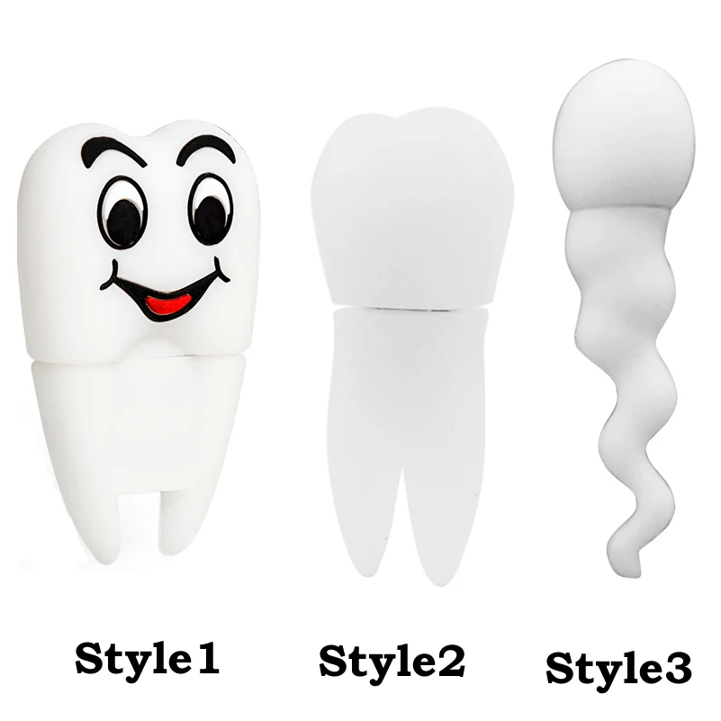 USB 2 0 флэш накопитель с героями мультфильма милый флеш Smile Teeth Bones Sputum Memory U Stick 64 ГБ 32