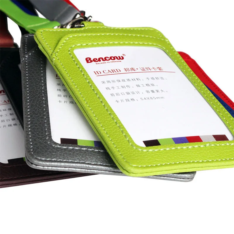 Держатель для карт с шейным ремешком держатель значка удостоверения личности