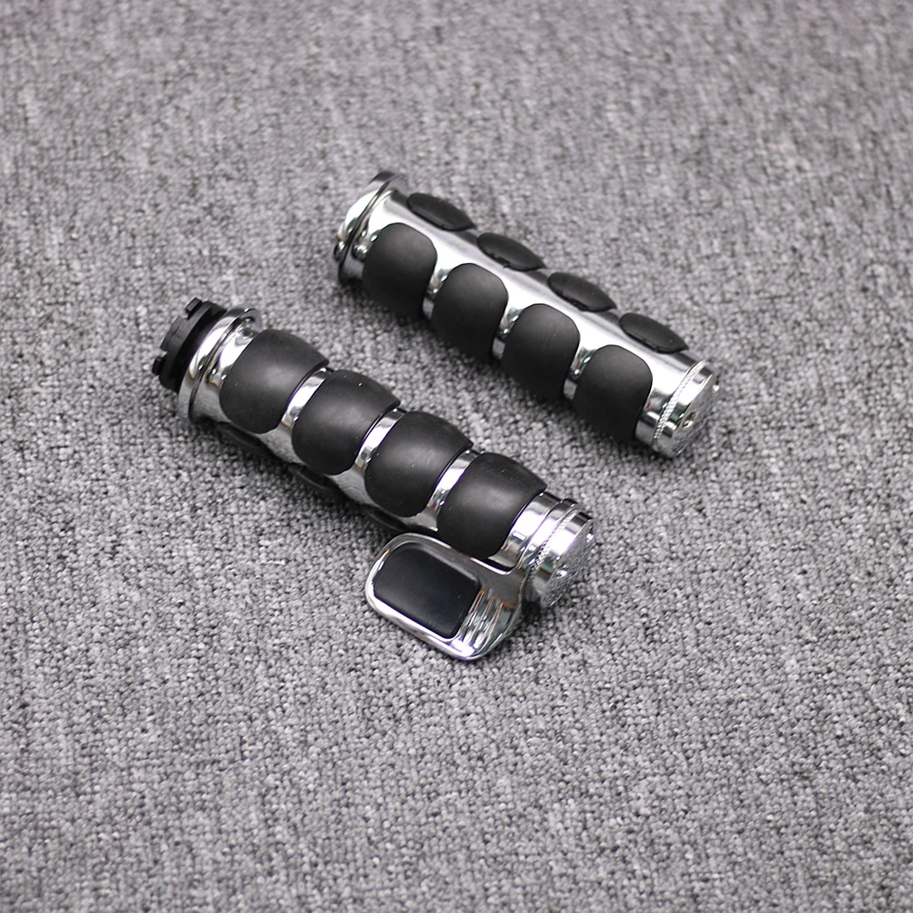 

Motorcycle Rubber Handlebars Hand Grips 1" 25mm For Harley Davidson Suzuki Yamaha Bikes Cruiser Chopper Custom Honda Kawasaki