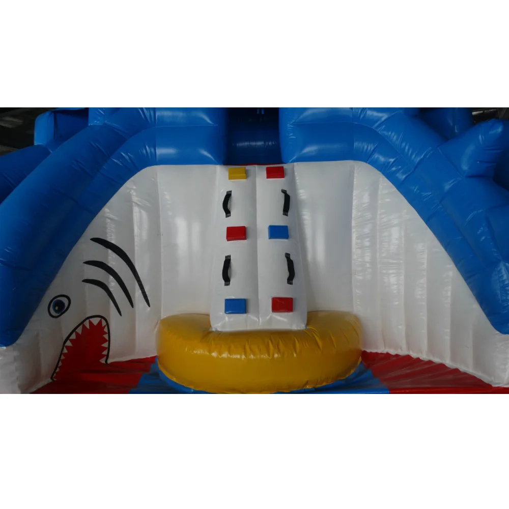 Inflatable children water slides shark slider inflatable slide with separate pool | Спорт и развлечения