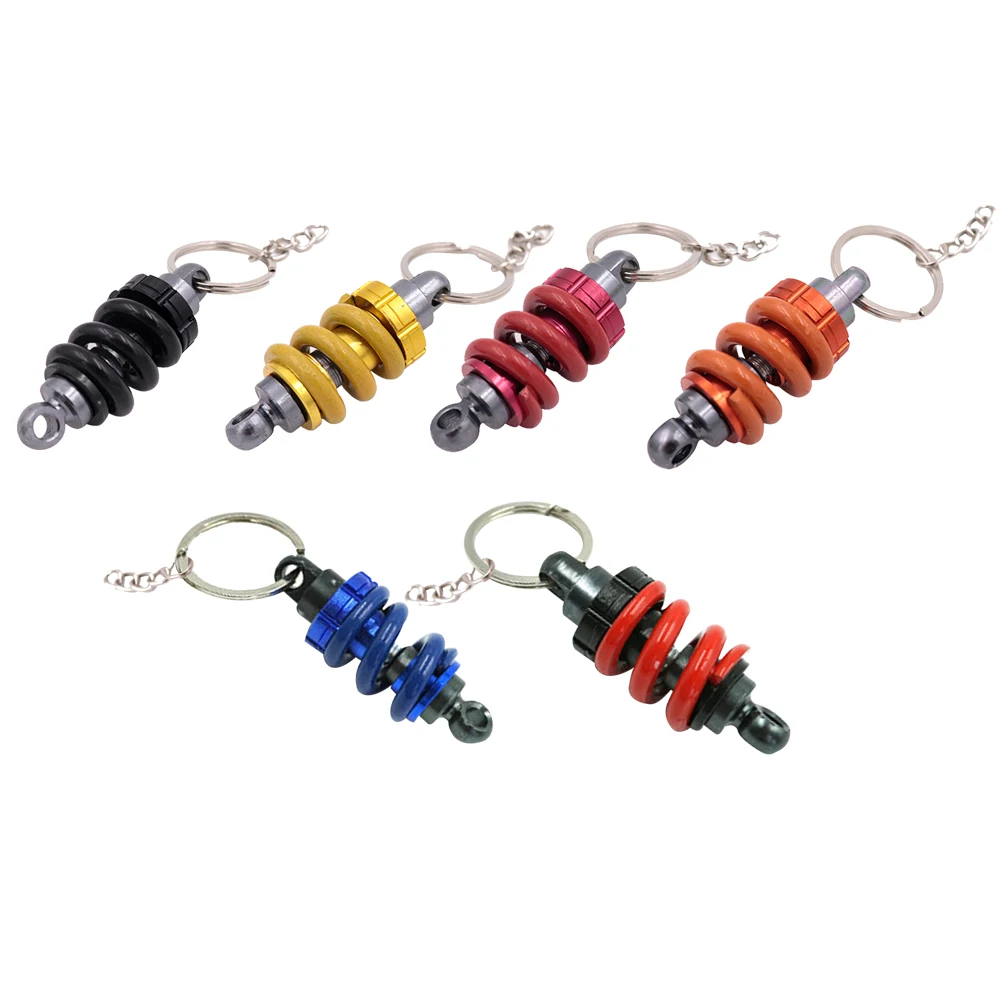 

Motorbike Shock Absorber Shaped Keyring Motorcycle Key Hanging Decoration Gift Aluminum Alloy Motorcycle Equipment