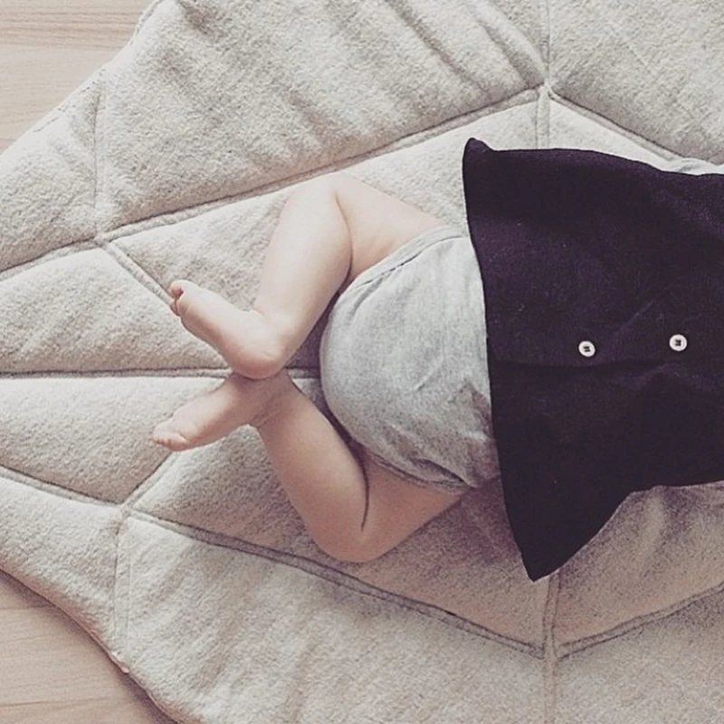 INS милое детское одеяло для ползания детские игровые коврики хлопковый напольный