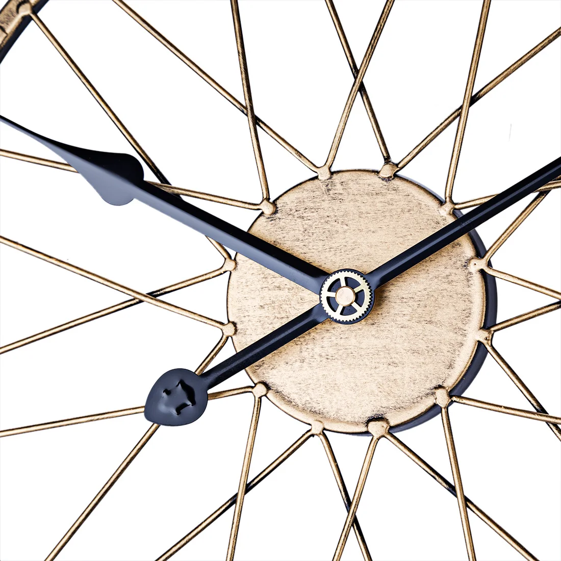 40 см железные настенные часы с пустотелыми бесшумными часами римскими цифрами